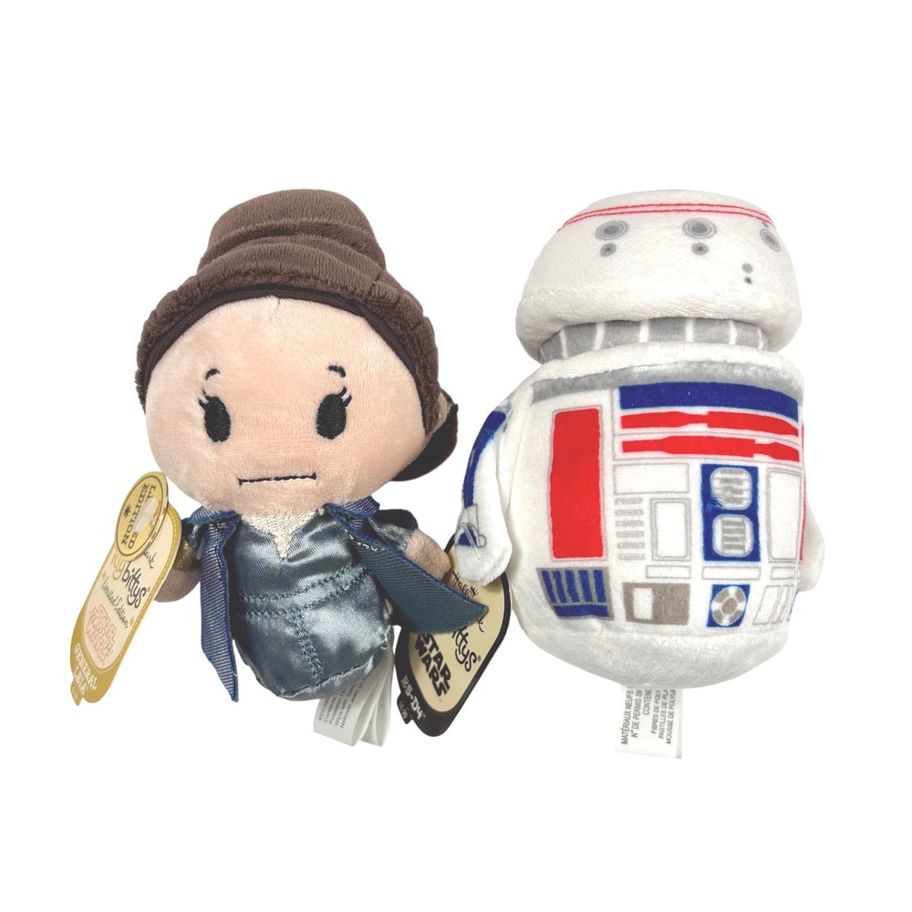 GENERAL LEIA & R5-D4 Itty Bitty Itty Bittys Star Wars Plush NWT